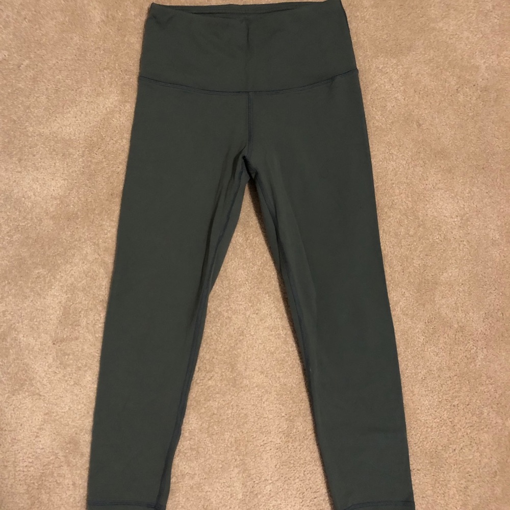 Army green workout leggings